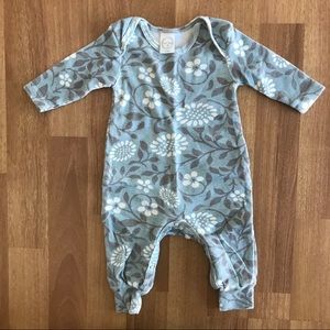 Tesa Babe Blue floral one piece romper